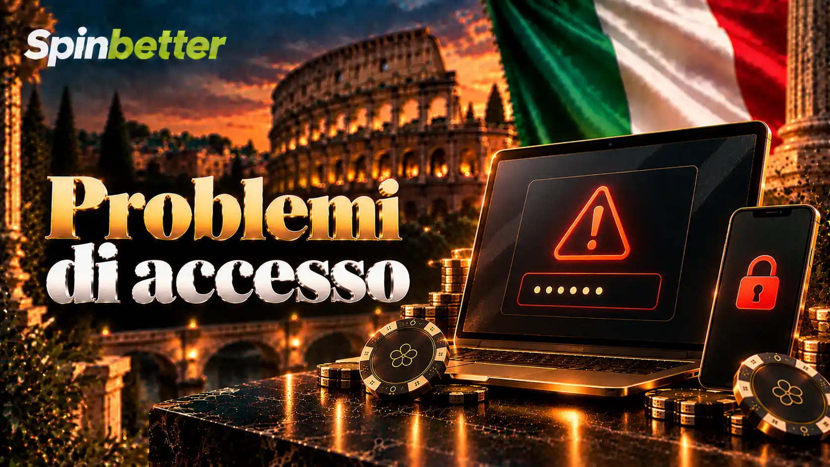 Problemi Spin Better login: soluzione rapida